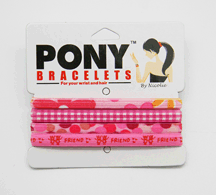 PINK COMBO PONY BRACELETS